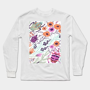 Nature Insect Pattern Long Sleeve T-Shirt